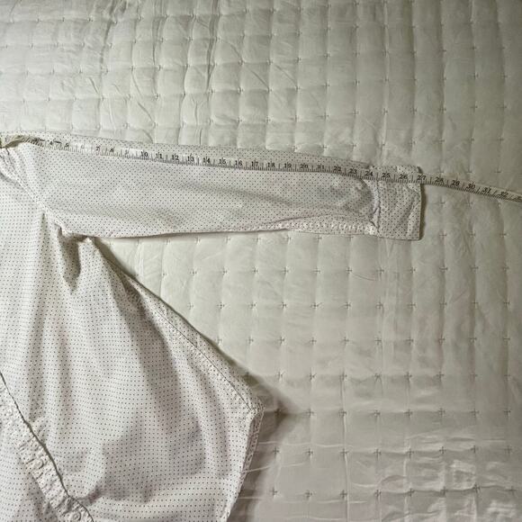 Denim & Flower Ricky Singh Long Sleeve Button Down Shirt Men's L | White Navy - Picture 10 of 11